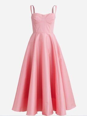 J Crew Collection sweetheart A-line dress in stretch taffeta